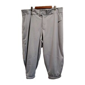 Nike Men's Size 3XL Vapor Engineered High Baseball Pants Knee Length Gray NWT